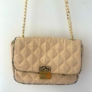 Snake Skin/tan cross body!